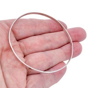 Vintage Sterling Silver 925 3.3mm Classic Bangle Bracelet 8.25"